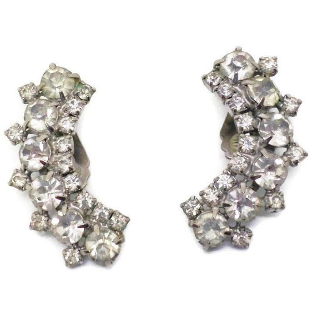 Clip On Earrings, Vintage Ear Crawler Clip-on Earrings,